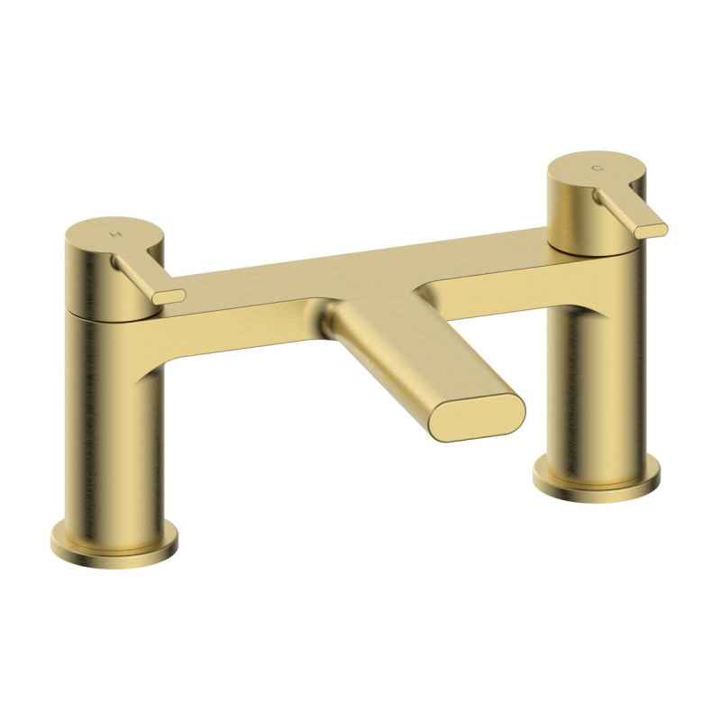 Castle Brushed Brass Bathroom Taps